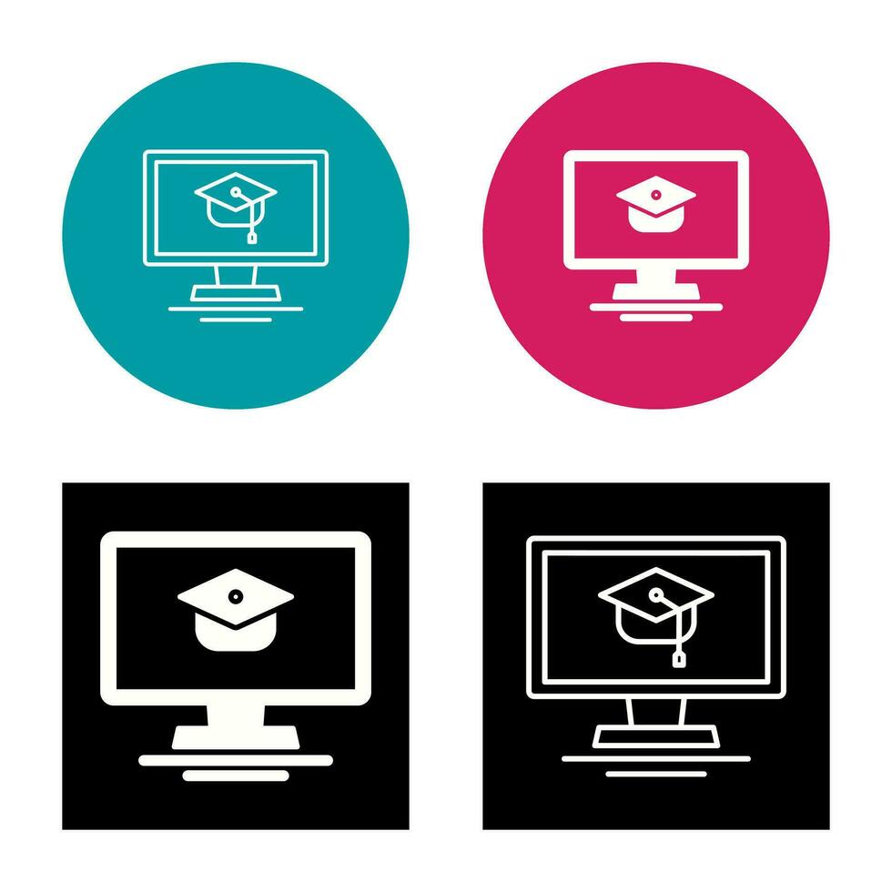 Online Course Vector Icon