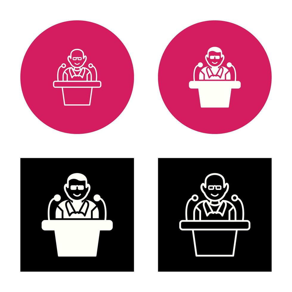 Unique Lecture Vector Icon