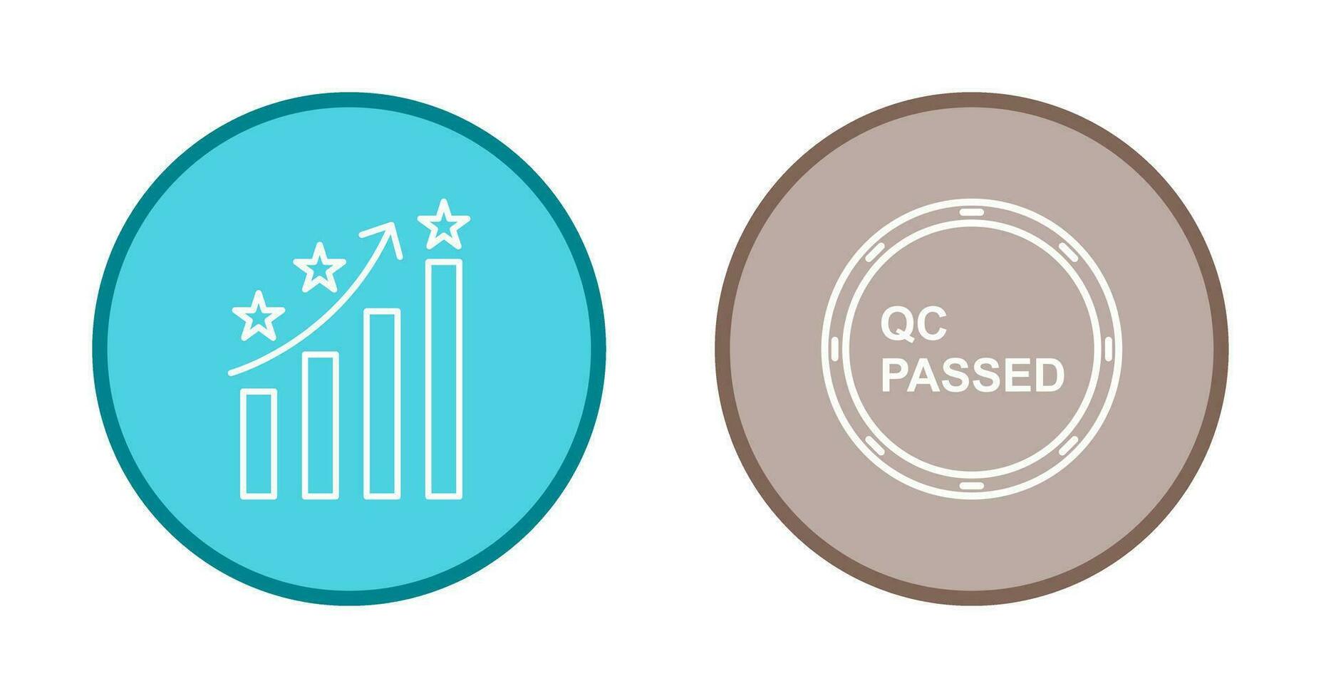 Reputation Management and QC Passed Icon vector