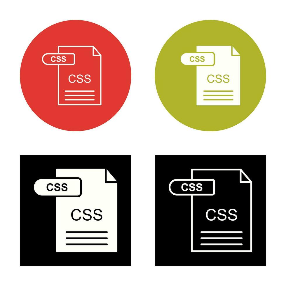 icono de vector de css