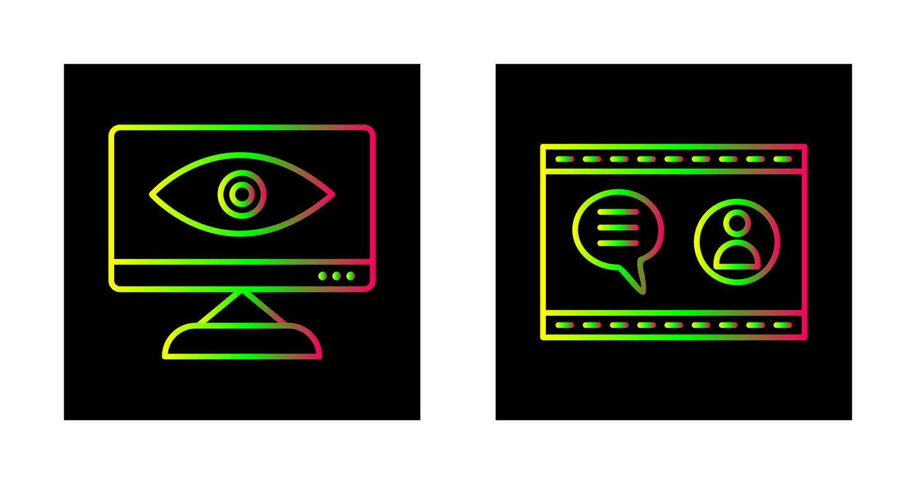 Web Visibility and Web Support  Icon vector