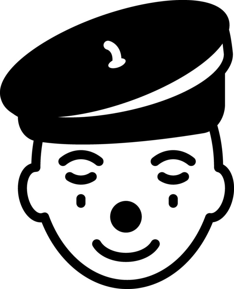 solid icon for mime vector