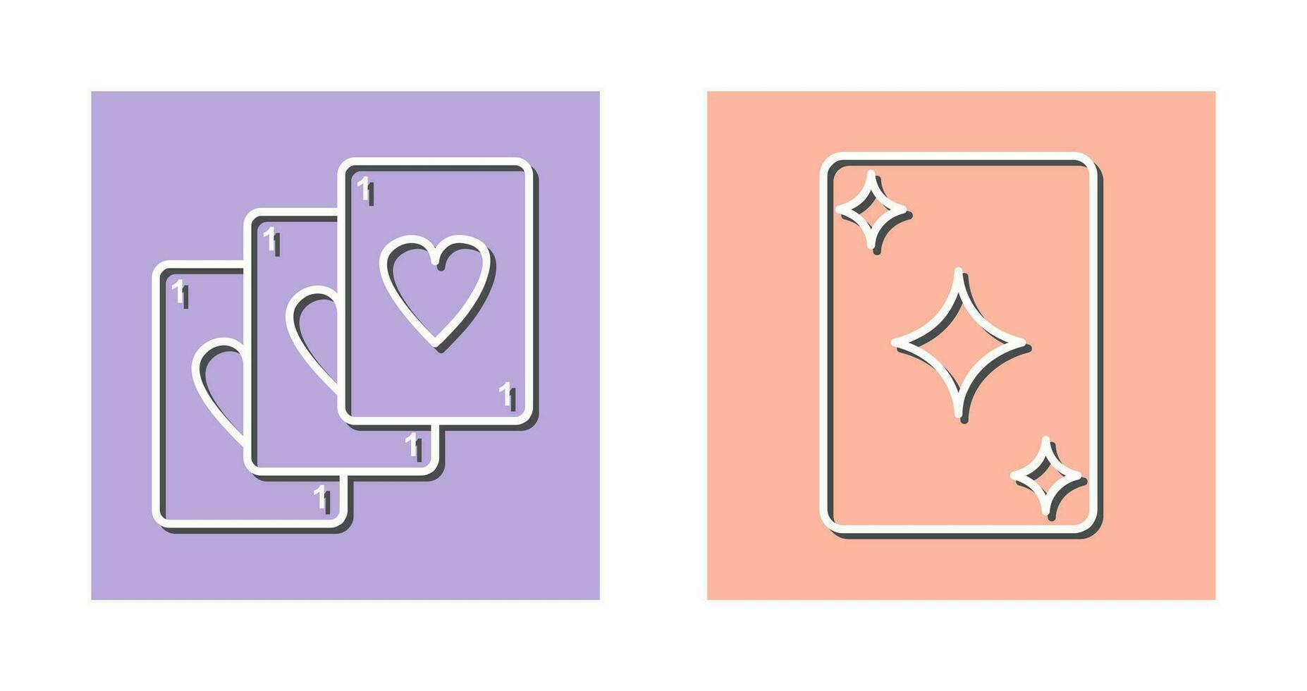 Deck of Card and Card Icon vector