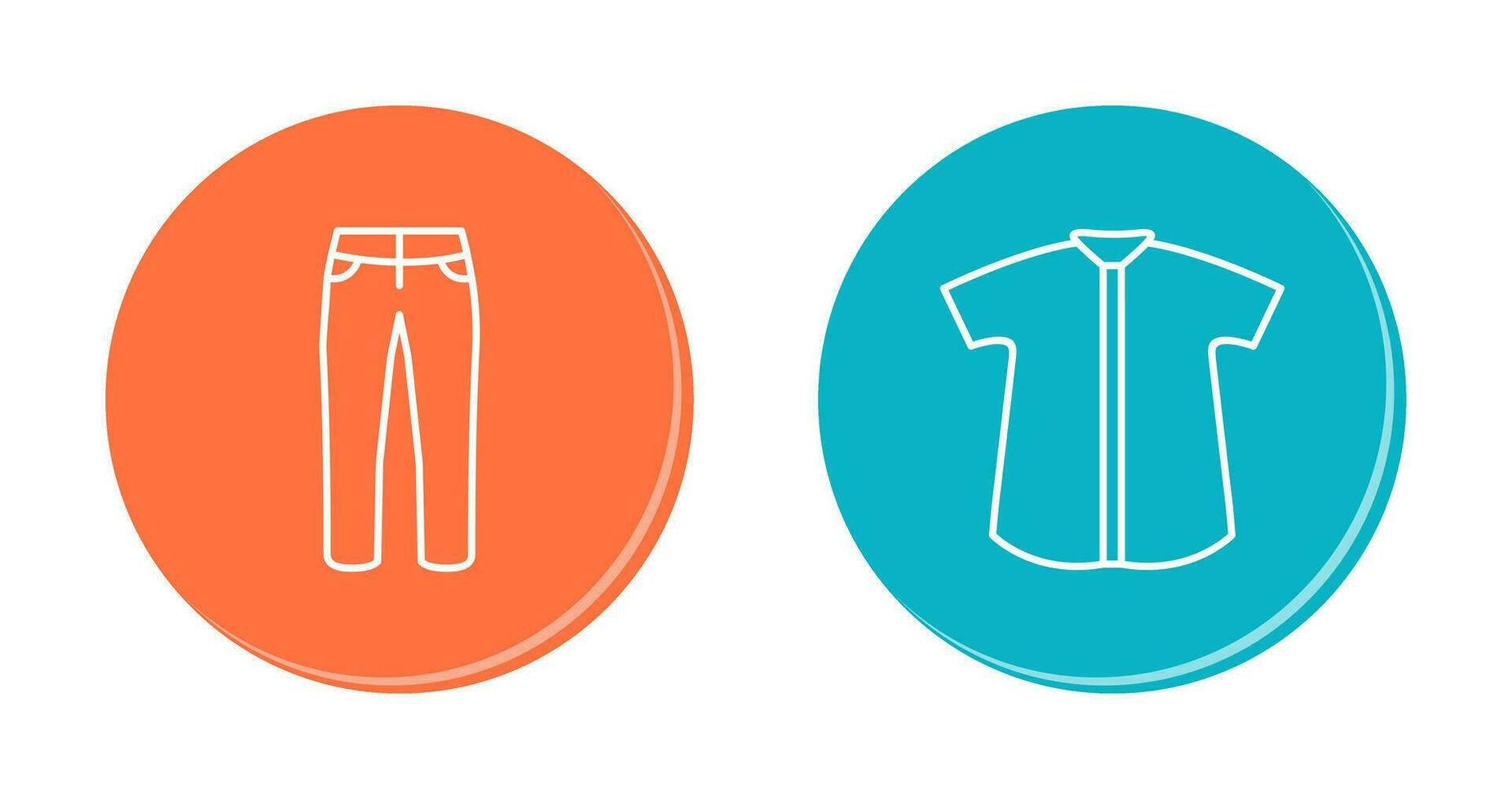 Trousers and Check Shirt Icon vector