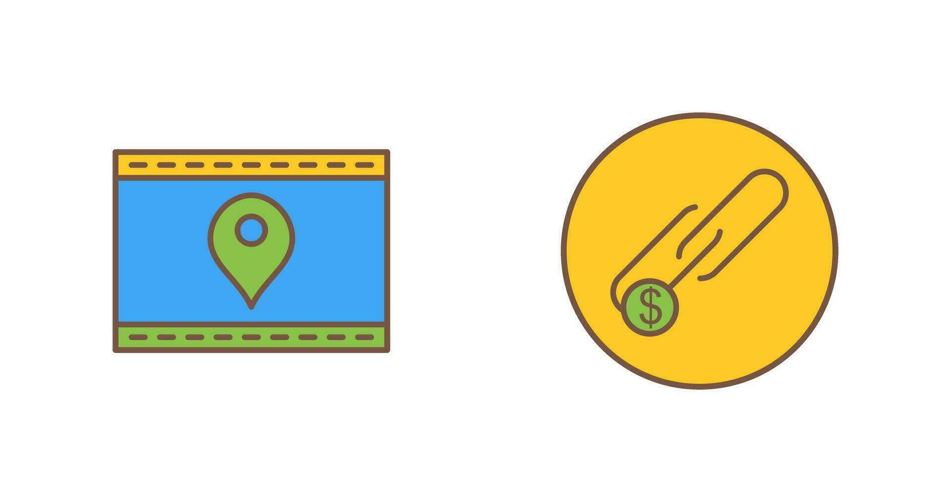 Location Web and Link Sales Icon vector