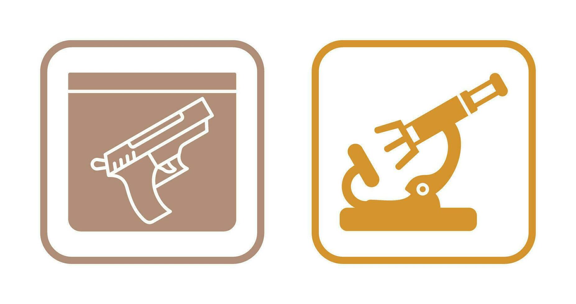 Evidence and Microscope Icon vector