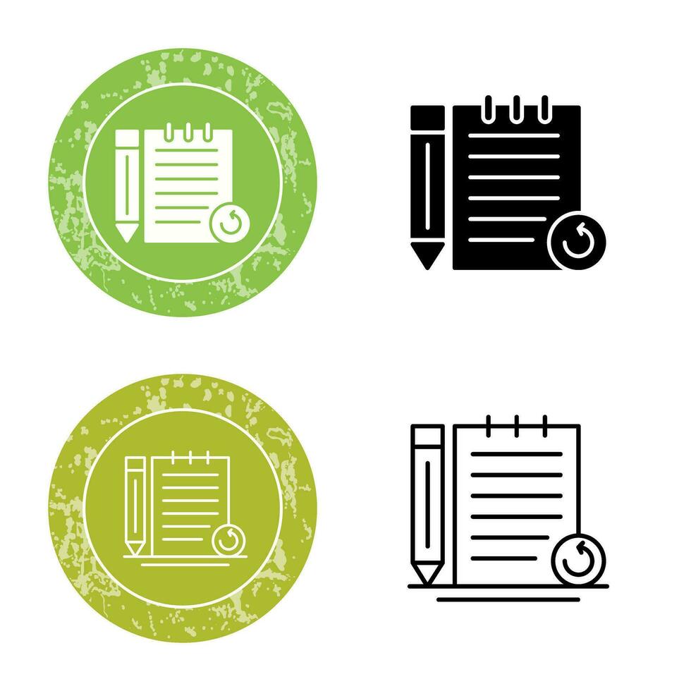 Rechecked Notes Vector Icon 33142970 Vector Art at Vecteezy