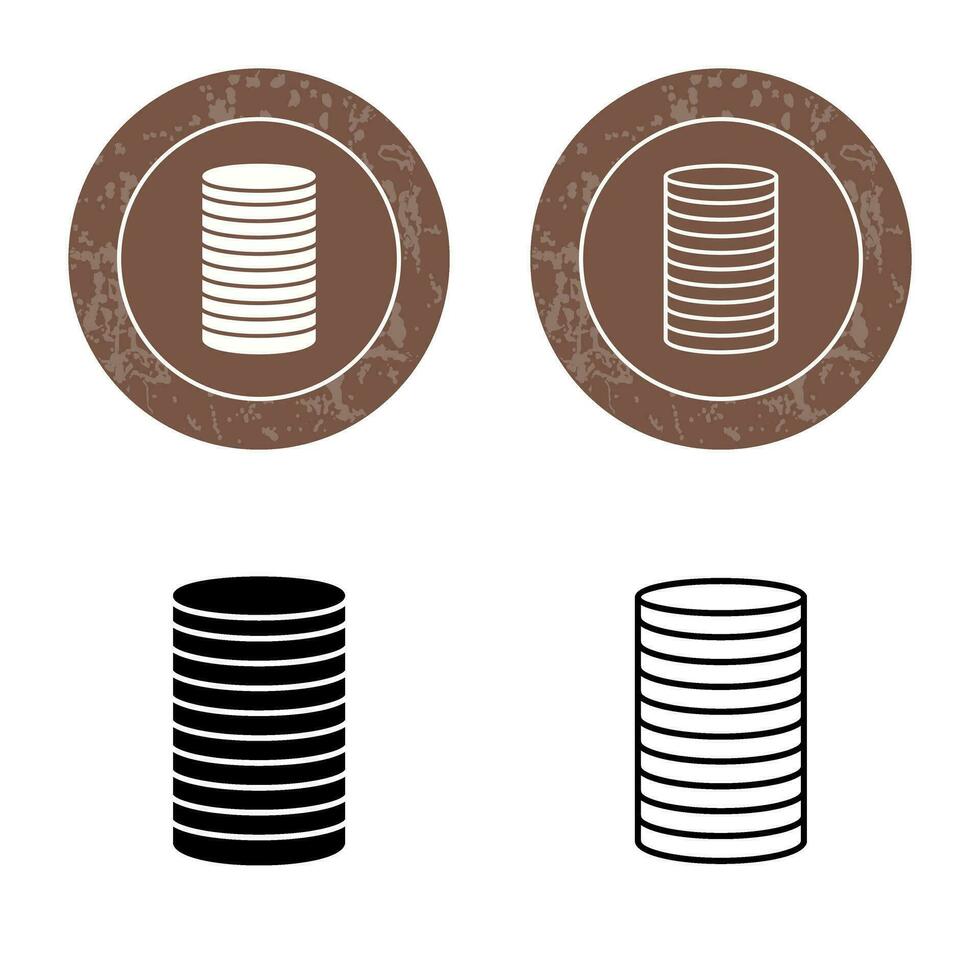 Stack of Coins Vector Icon