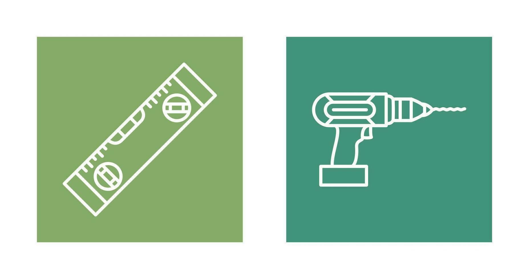 Level and Drill Icon vector