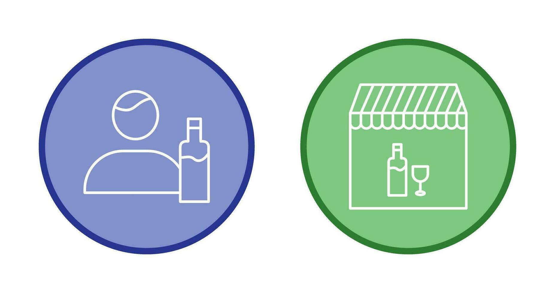 man drink and Cafe bar Icon vector