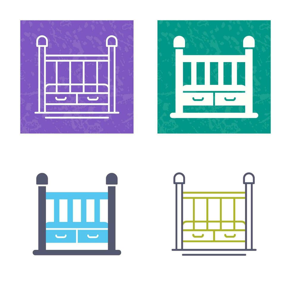 Baby Crib Vector Icon