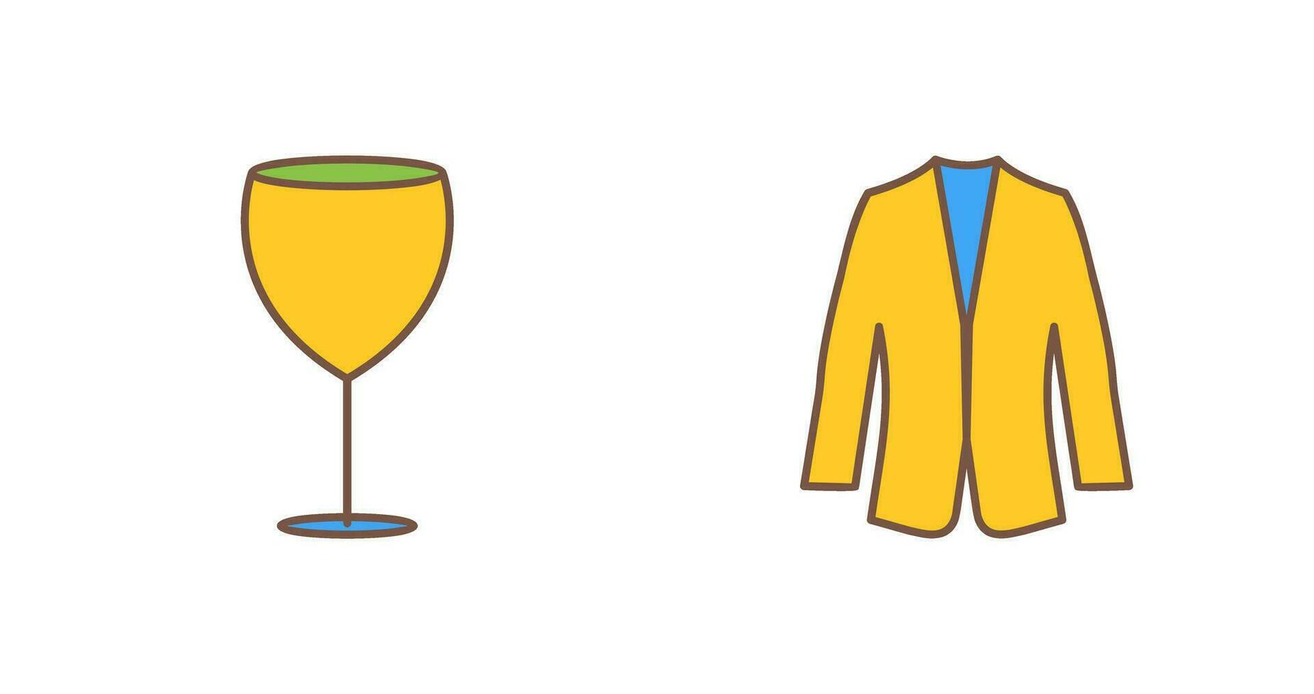 alcohol y traje icono vector