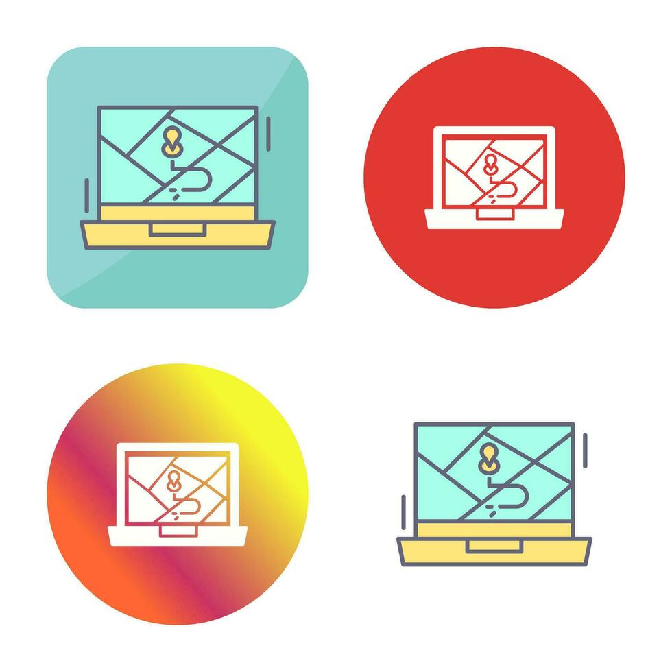 Google Map Vector Icon