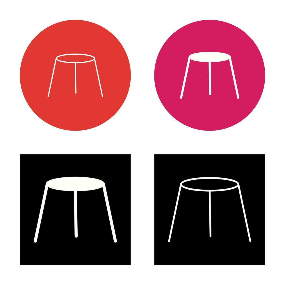 Unique Stool Vector Icon