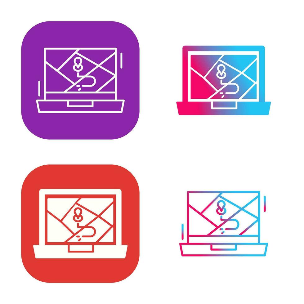Google Map Vector Icon