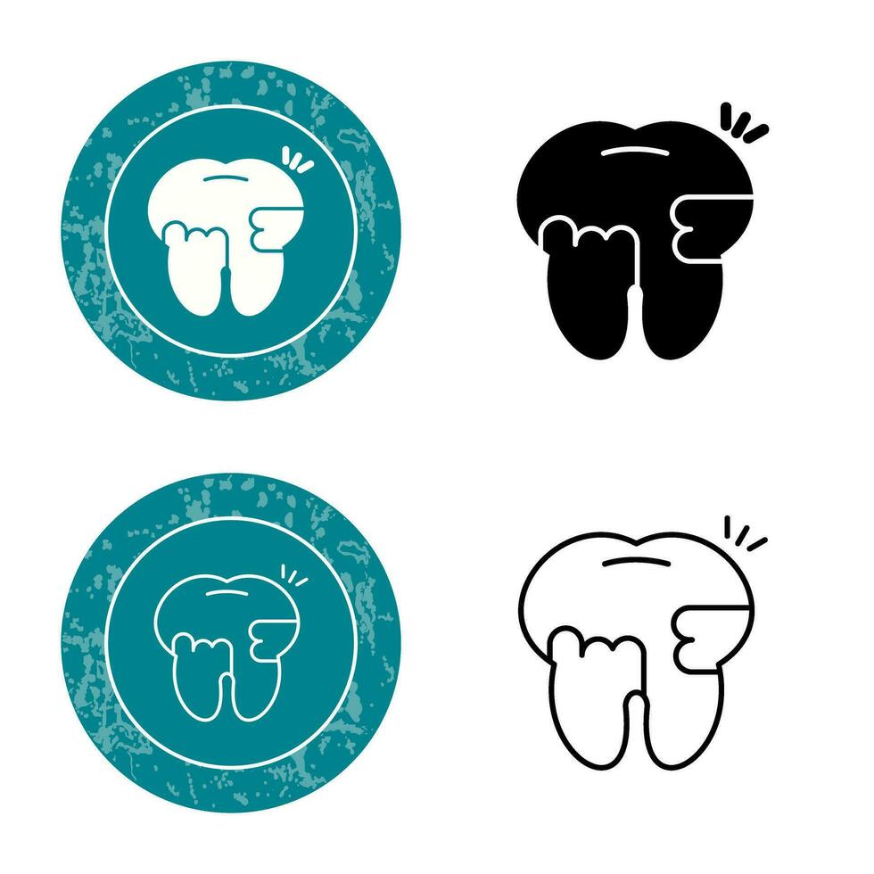 Toothache And Plaque Vector Icon