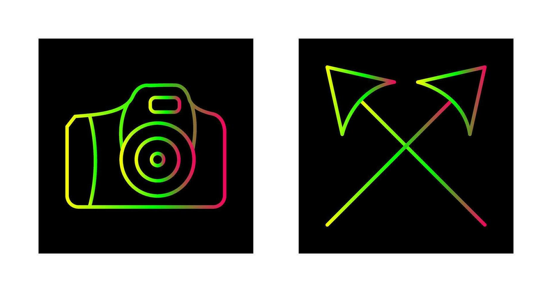 Camera and Arrows Icon vector