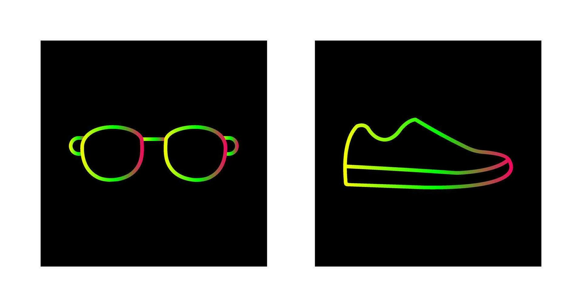 Sunglasses and Shoe Icon vector