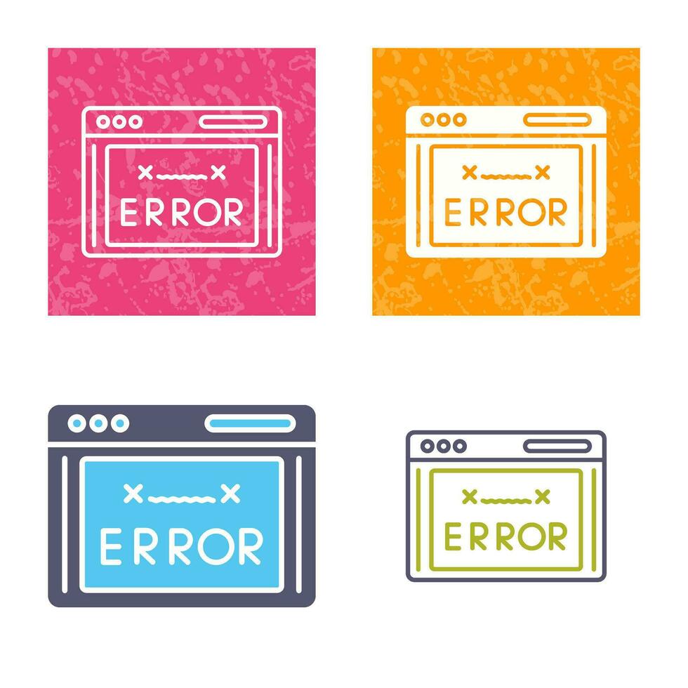 Error Code Vector Icon