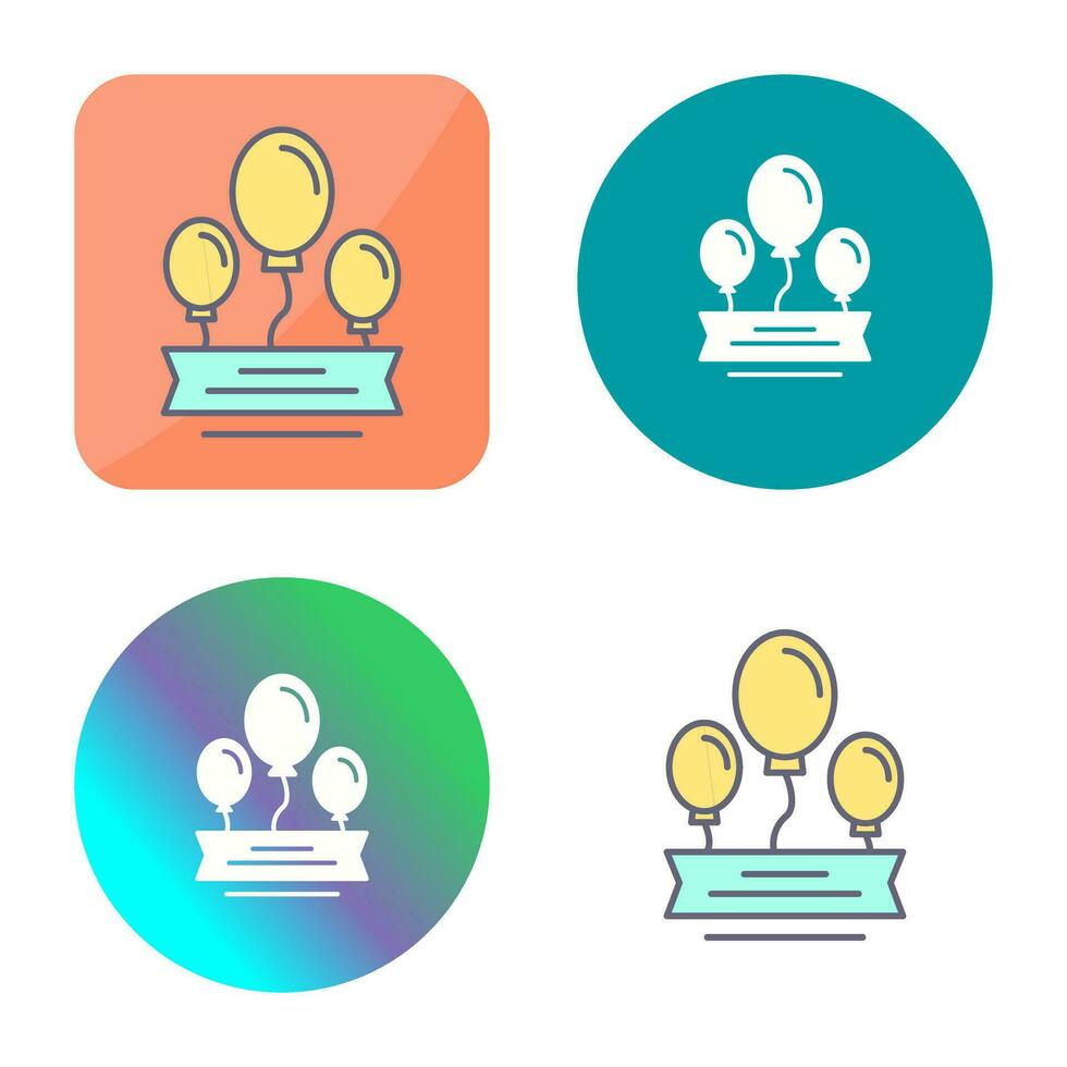 Balloons Vector Icon