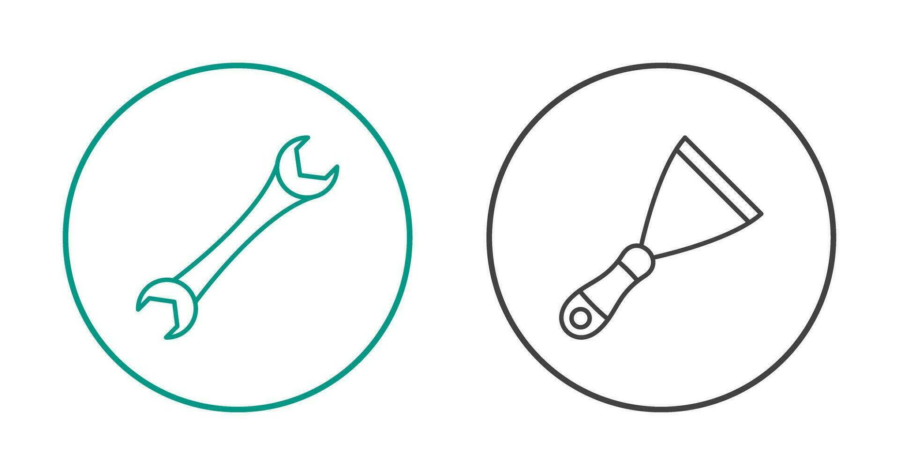 Spanner and Spatula Icon vector
