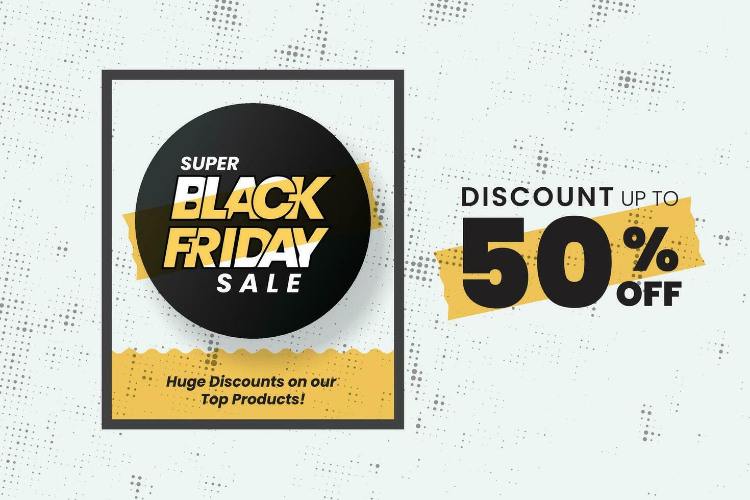 Black Friday Sale Discount Vector Design