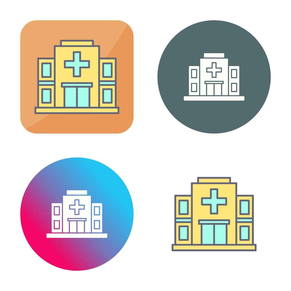 icono de vector de hospital