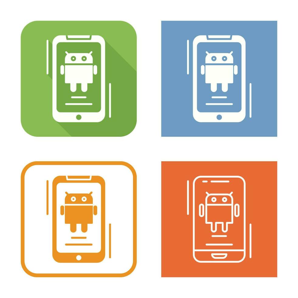 icono de vector de Android