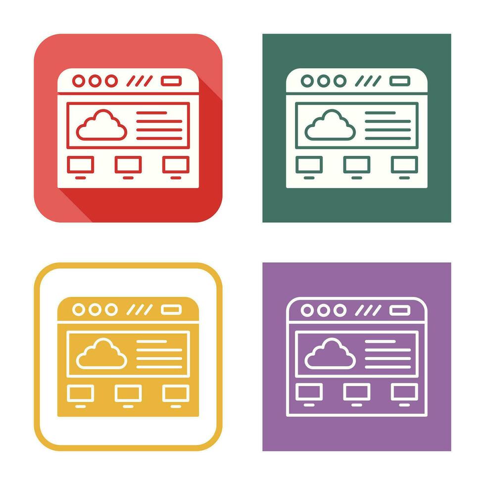 Cloud Computing Vector Icon