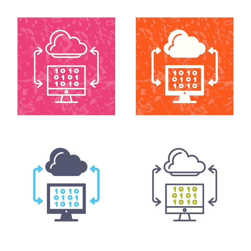 Cloud Coding Vector Icon