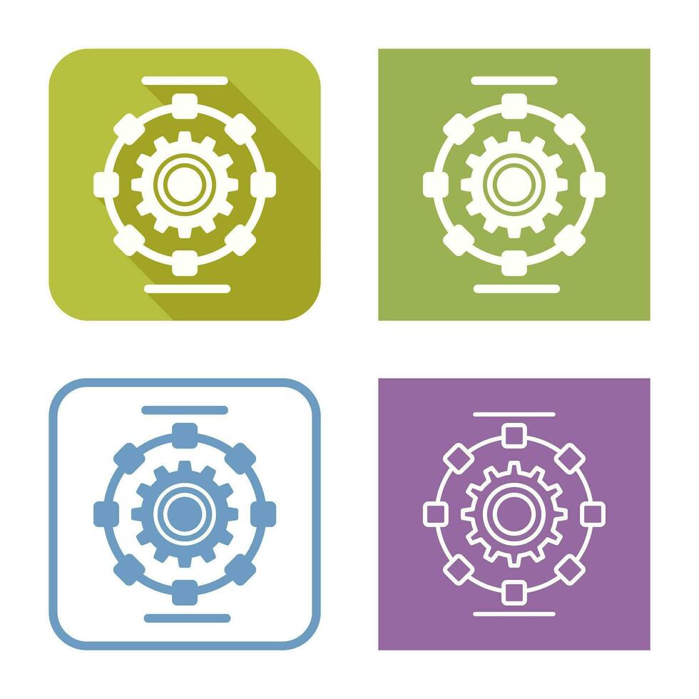 Automated Process Vector Icon