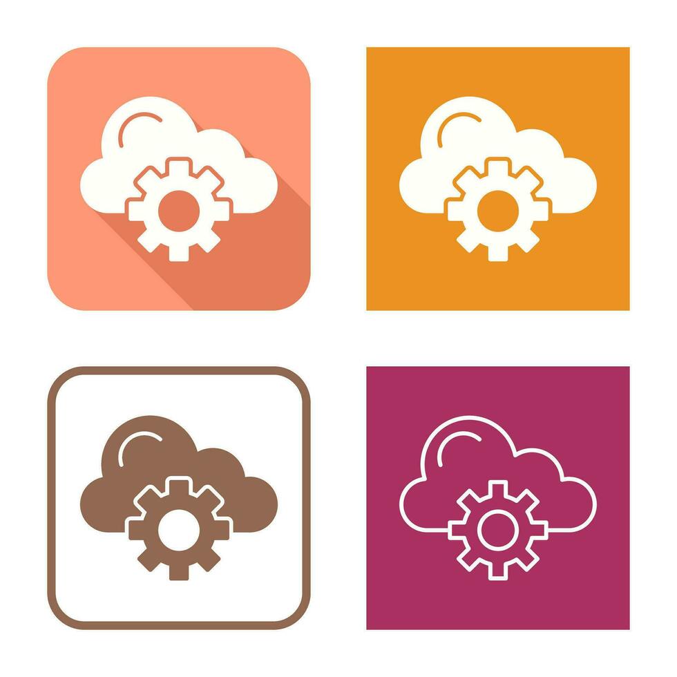 Cloud Computing Vector Icon