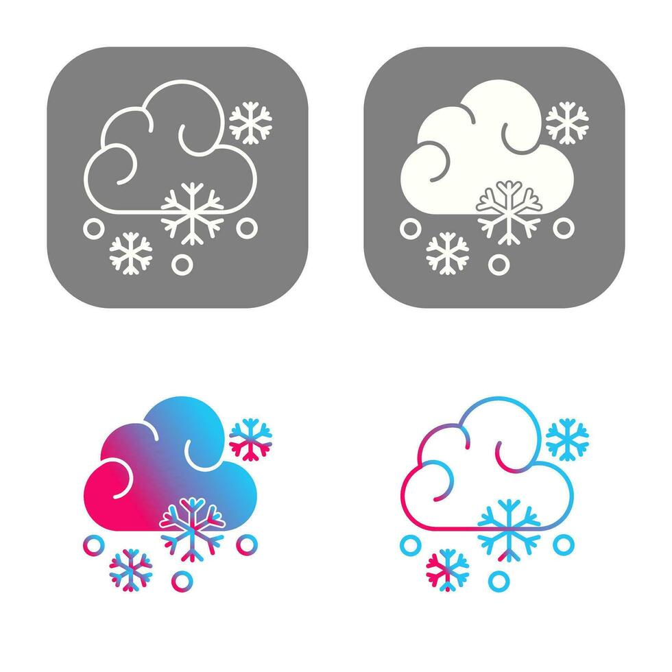 icono de vector nevado