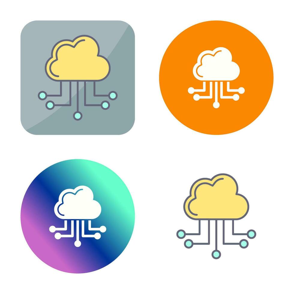 Cloud Computing Vector Icon