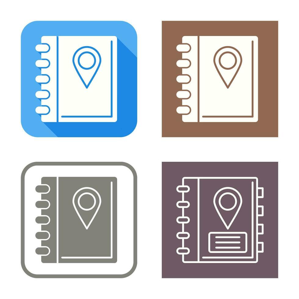 Address Book Vector Icon