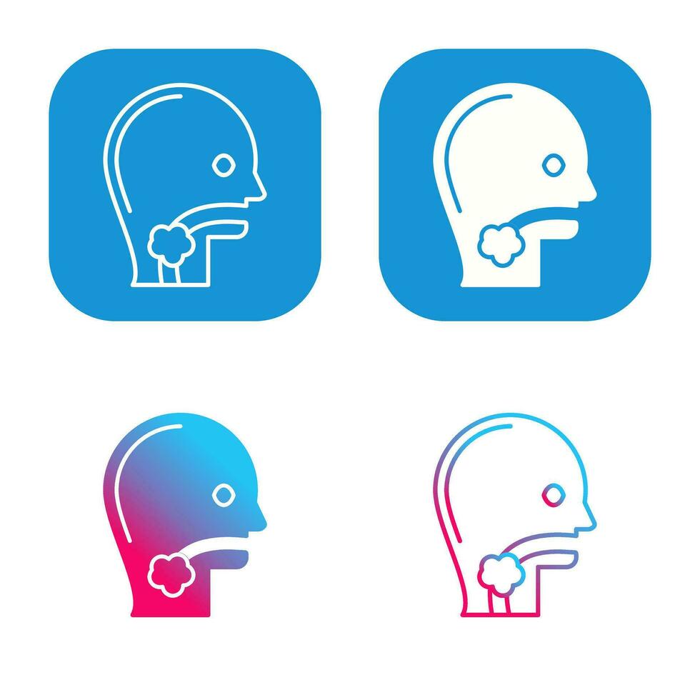 Throat Cancer Vector Icon