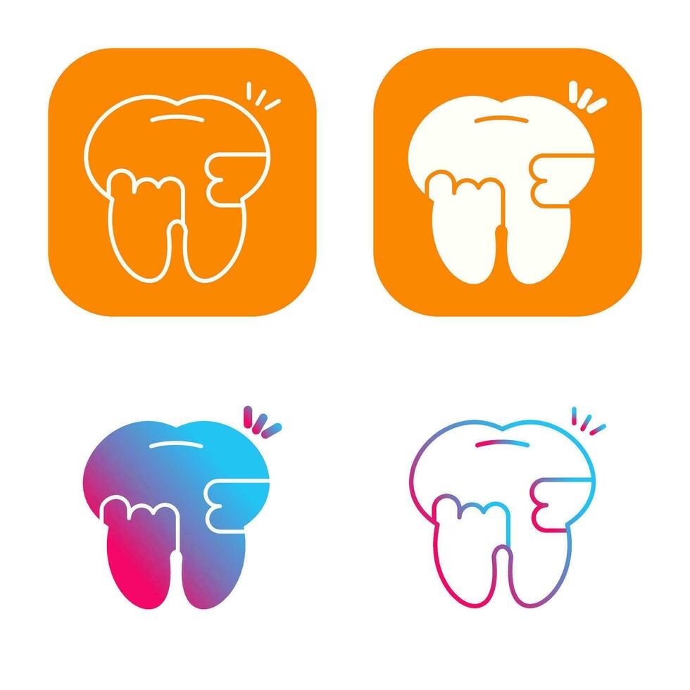 Toothache And Plaque Vector Icon