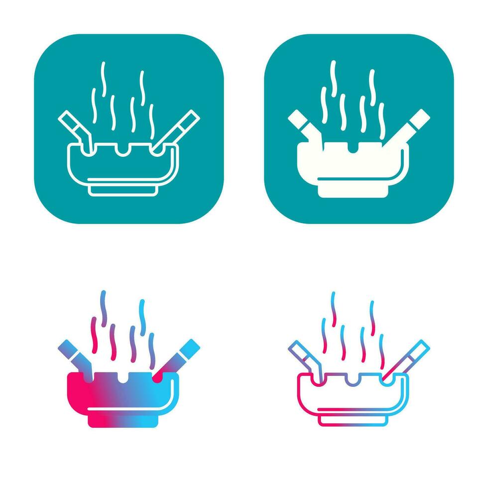 Ashtray Vector Icon