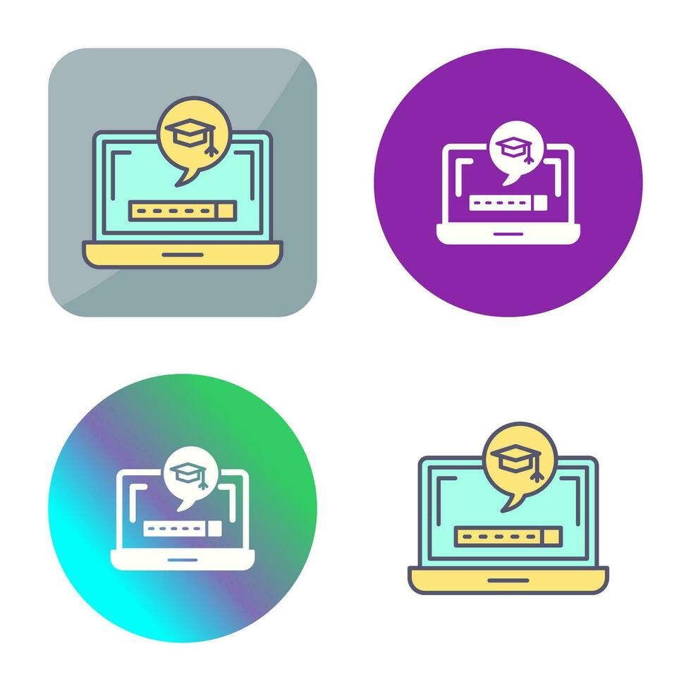 Digital Learning Vector Icon