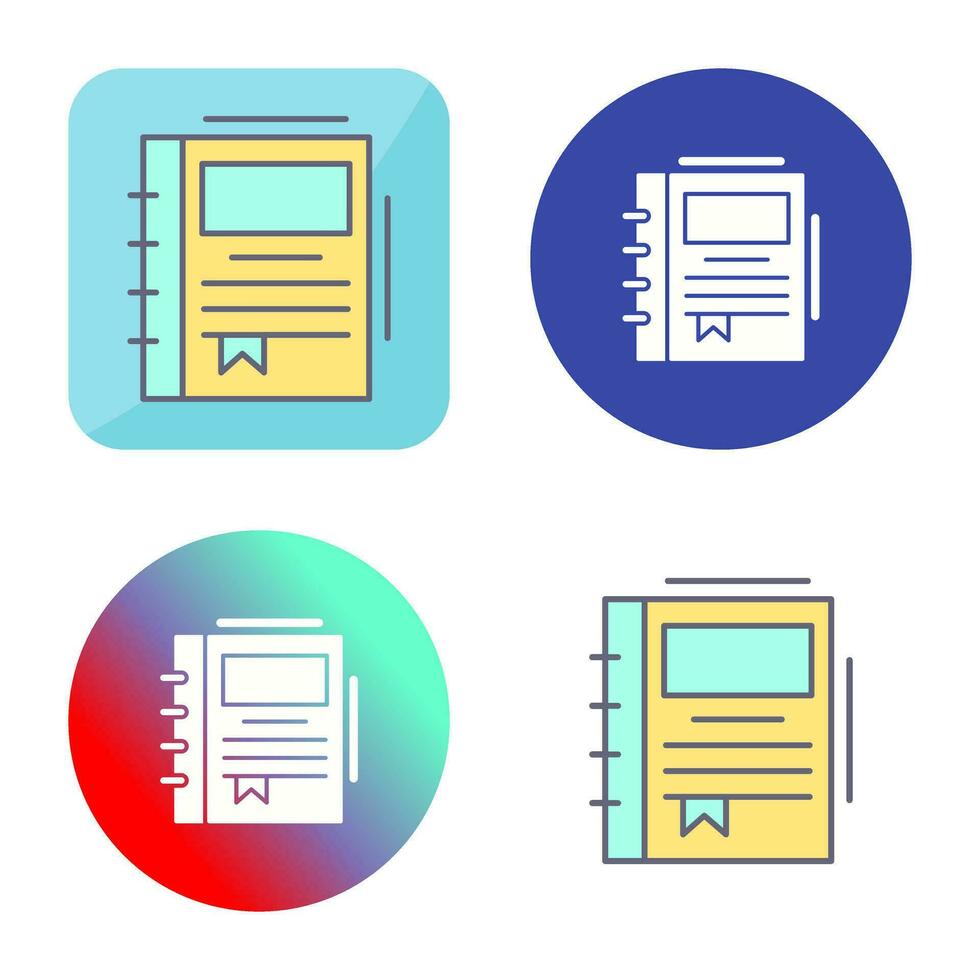 Spring Notebook Vector Icon