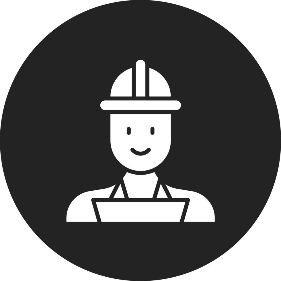 qa ingeniero masculino vector icono