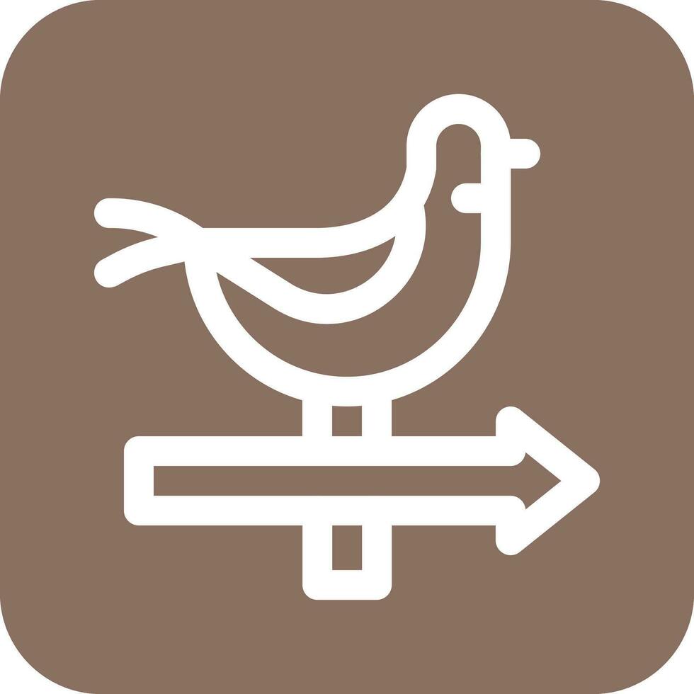 Weather Vane Vector Icon