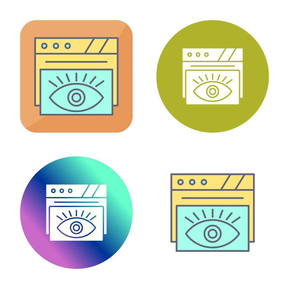 icono de vector de ojo