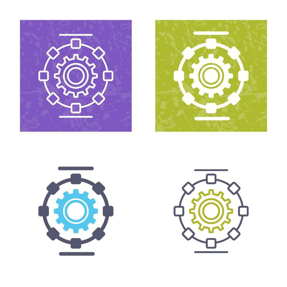 Automated Process Vector Icon