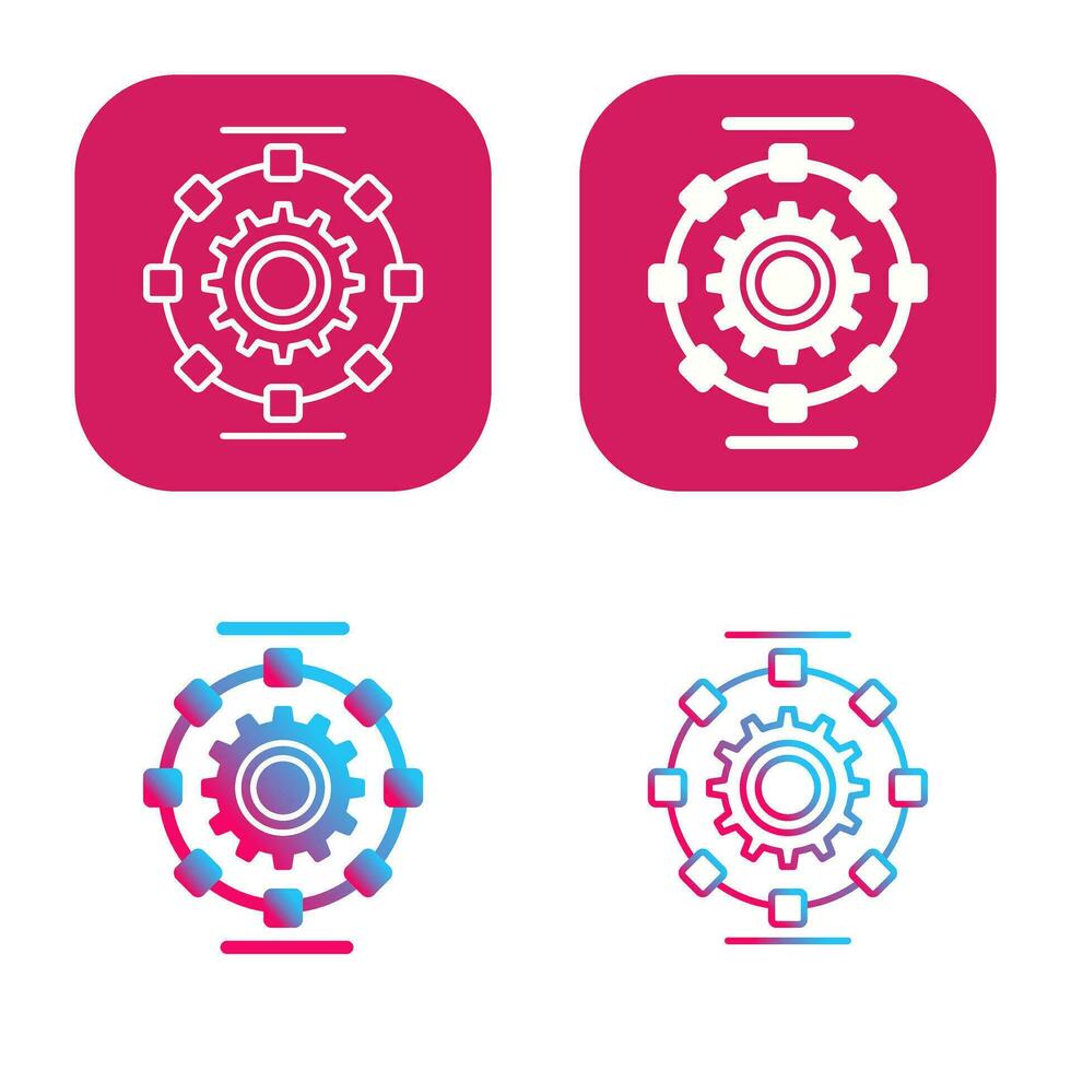 Automated Process Vector Icon