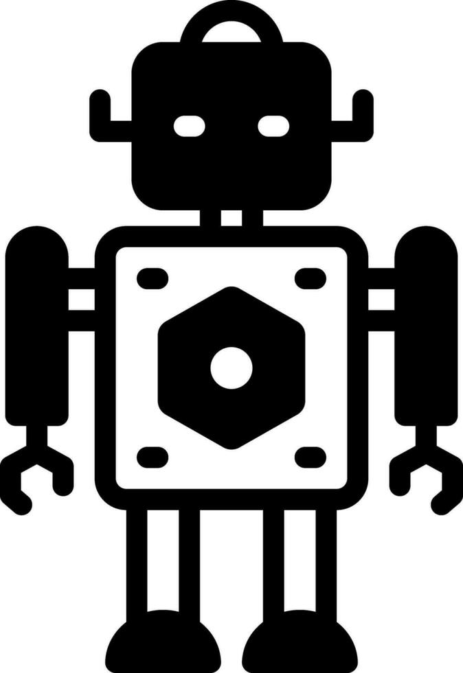 solid icon for robot 33147270 Vector Art at Vecteezy
