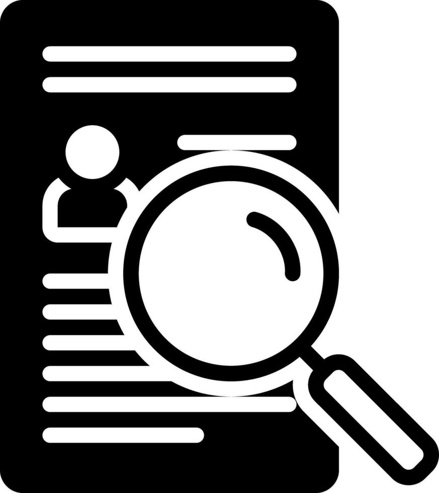 solid icon for findings vector