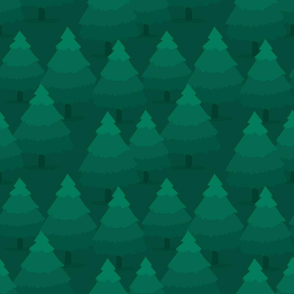 Christmas theme seamless pattern, dark green background. vector