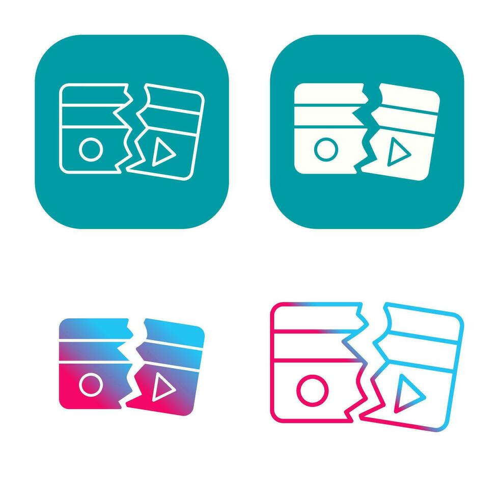Broken Vector Icon