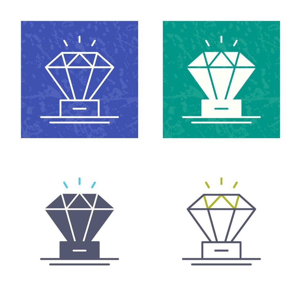 icono de vector de diamante